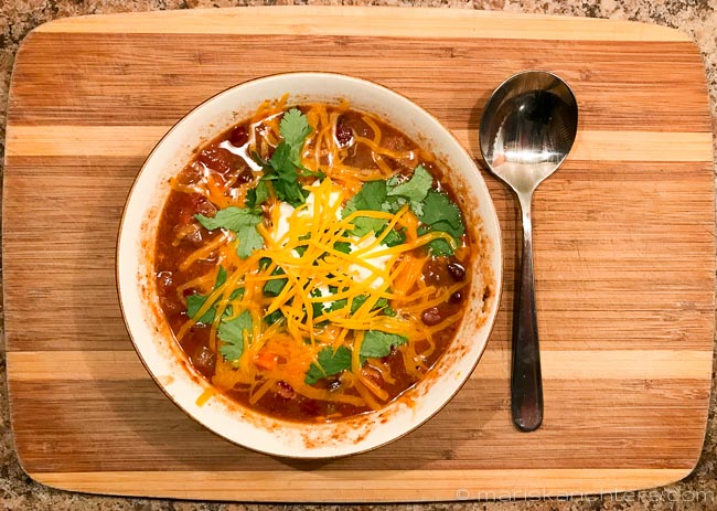 Slow Cooker Turkey Black Bean Chili 