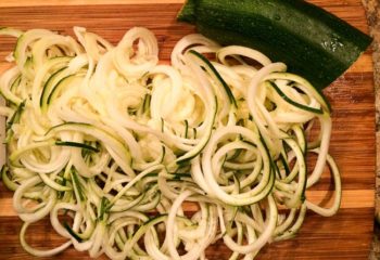 Spiralized zucchini
